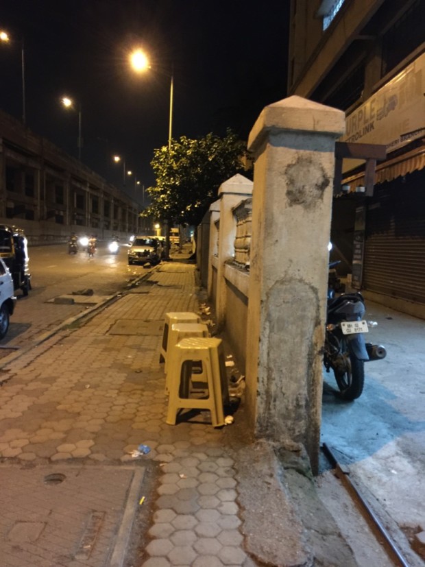 stools on the street